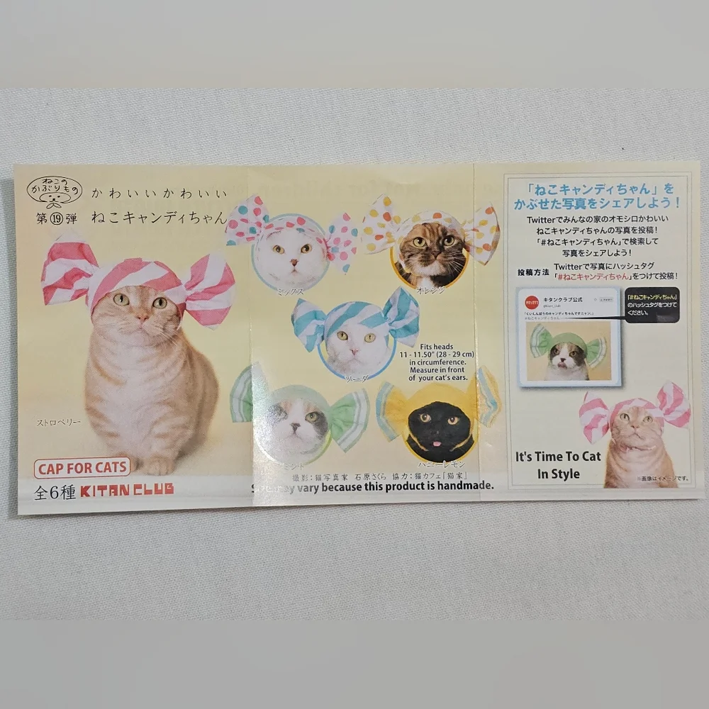 CAP For CATS Kitan Club - Blue & Yellow Japanese 